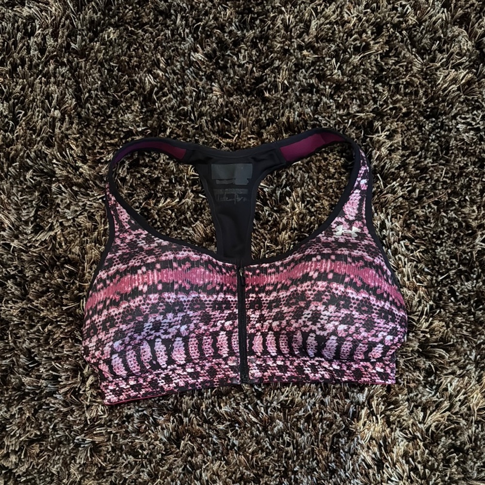 Under‎ Armour Purple and Black Sports Bra